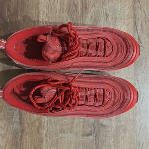 Nike Red Air Max 97 Sneakers Sleek Design